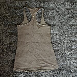 Lululemon Athletica Black and White Striped Tank Top